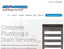 Tablet Screenshot of a1plumbingnv.com